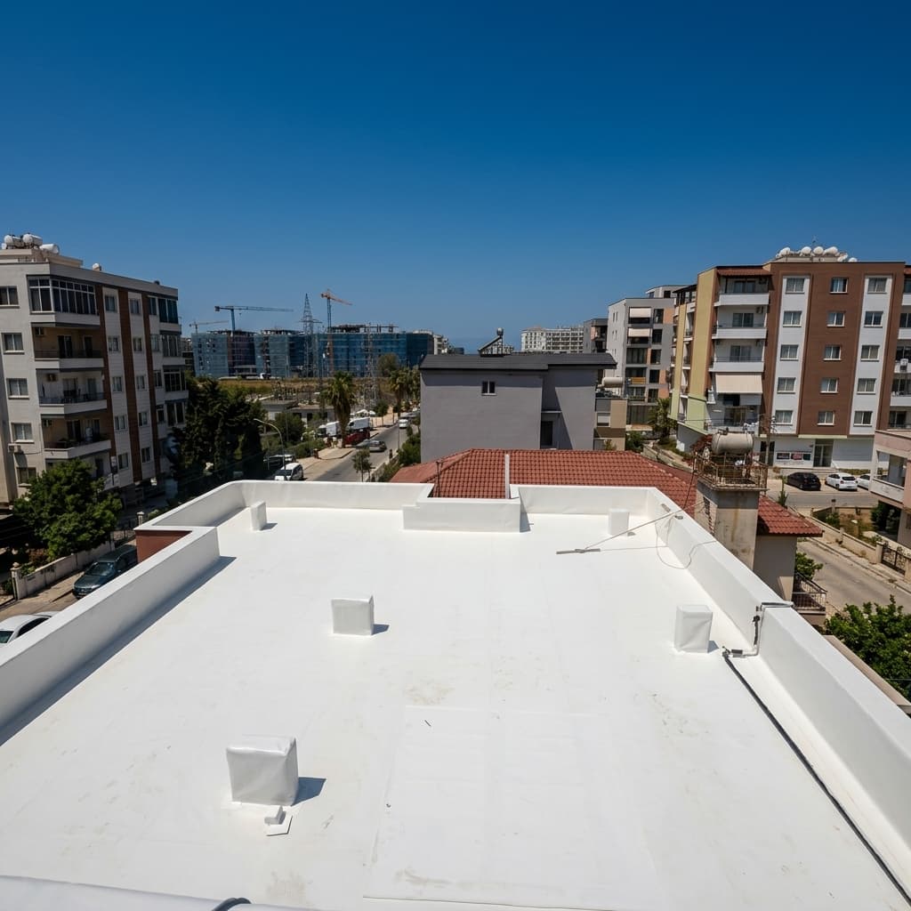 Hidroizolim tarrace pallati banimi në Durrës, 2025 Hidroizolim tarrace pallati banimi në Durrës, 2025
